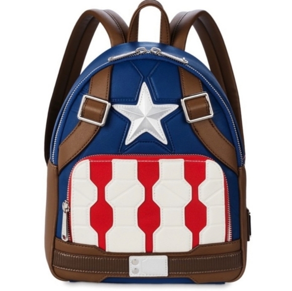Loungefly Marvel Captain America Cosplay Backpack - Picture 1 of 11